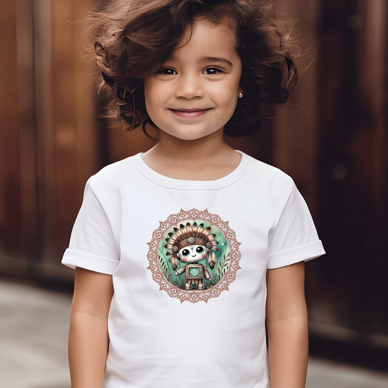 Cute Robot - Kids T-Shirt