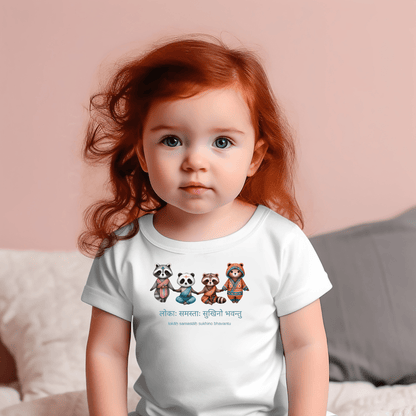 Lokāḥ Samastāḥ Sukhino Bhavantu – Bio-Baby-T-Shirt