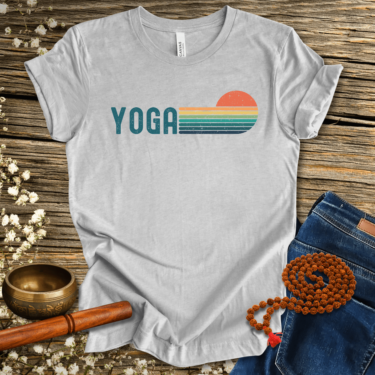 Unisex Yoga-Shirt with Retro Design