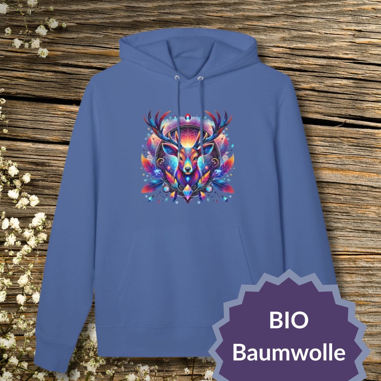 Mystic Deer Hoodie — Organic Sweatshirt