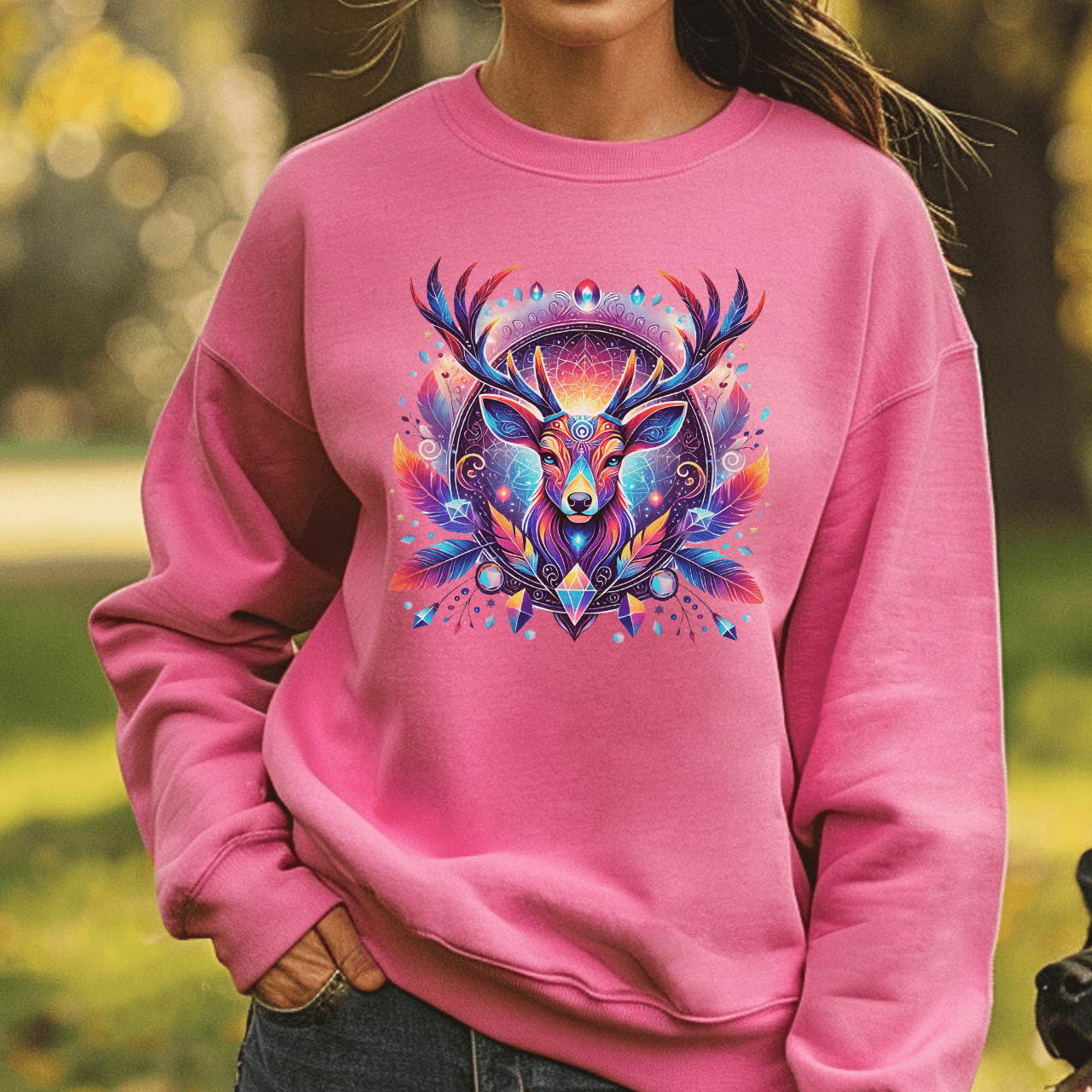 Mystischer Hirsch - Unisex Sweatshirt