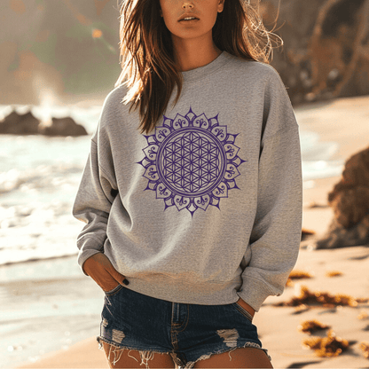 Blume des Lebens Mandala - Unisex Sweatshirt