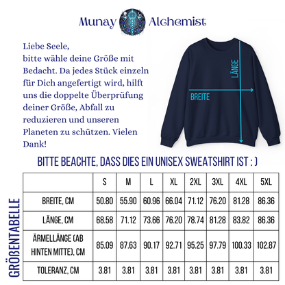 72 Names of God Mandala - No. 1 Transforming past, present and future - VAV HEY VAV - Kabbalah Unisex Sweatshirt