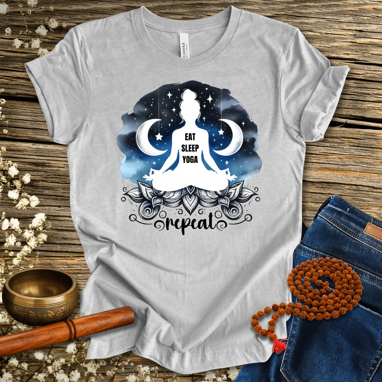 Eat Sleep Yoga Repeat - Unisex T-Shirt