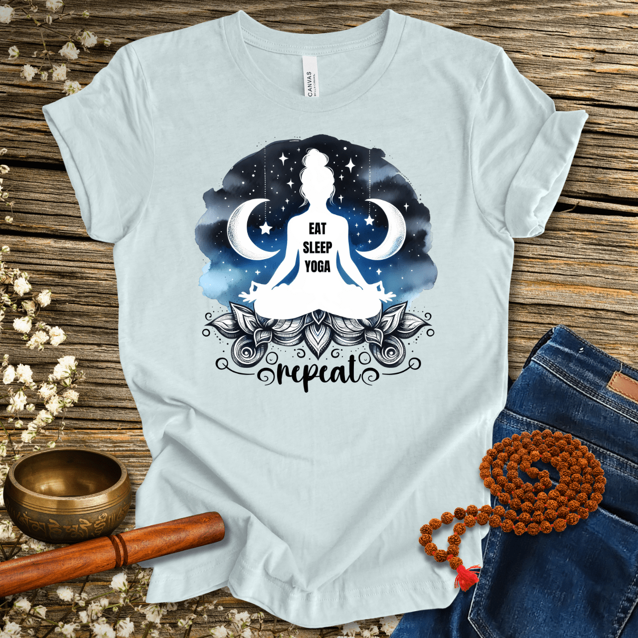 Eat Sleep Yoga Repeat - Unisex T-Shirt