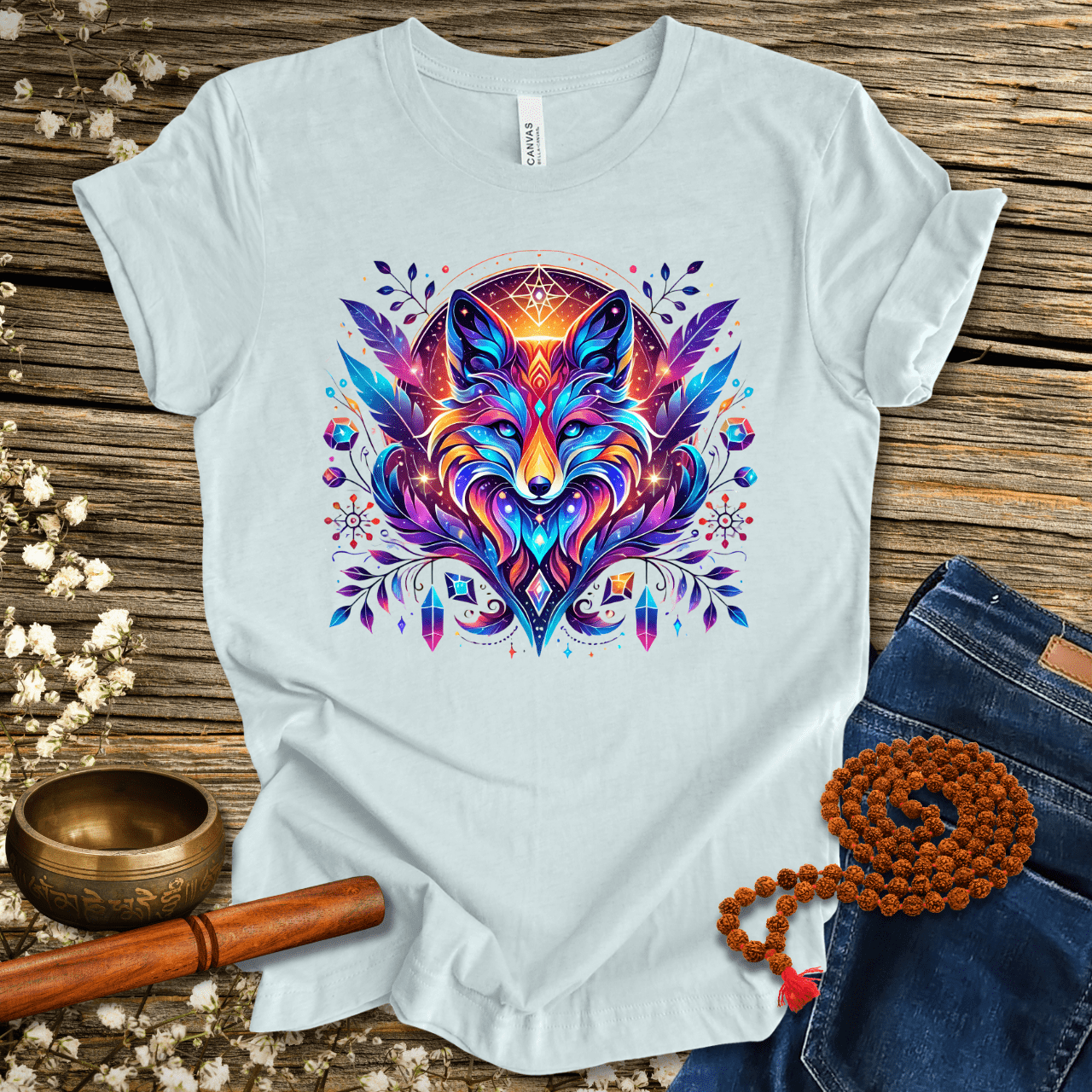 Cosmic Fox Spirit Animal - Unisex T-Shirt