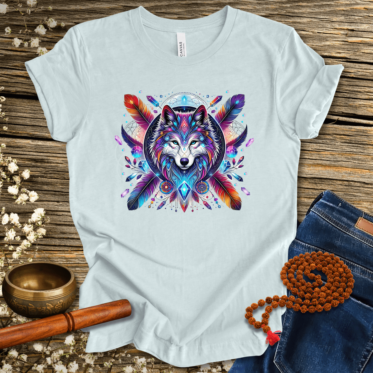 Galactic Wolf Spirit Animal - Unisex T-Shirt