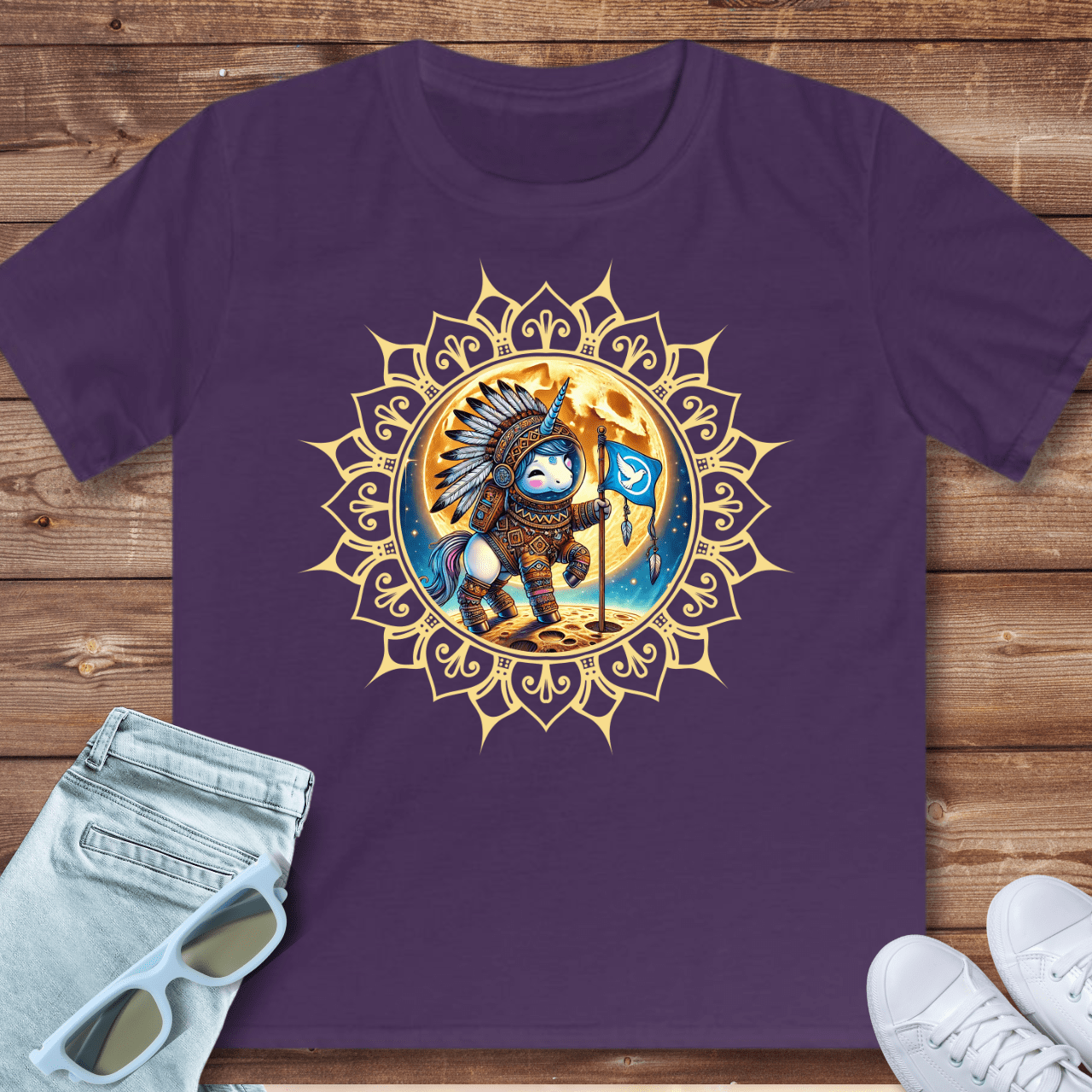 Magical Unicorn Astronaut - Kids T-Shirt