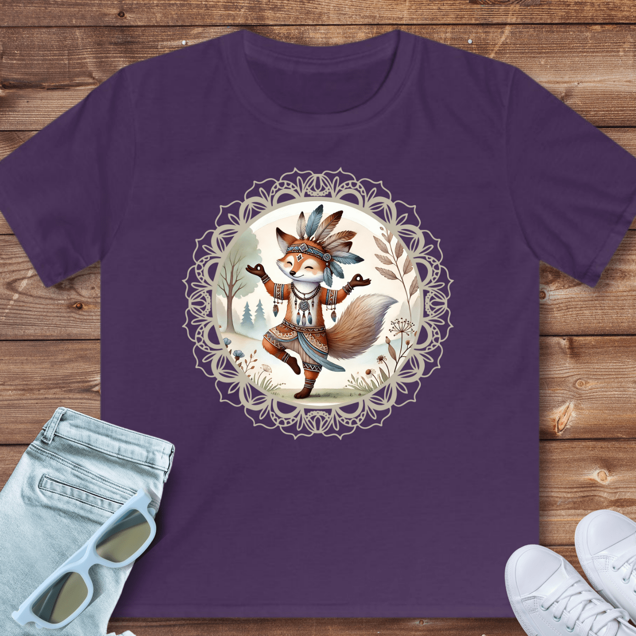 Dancing Fox - Kids T-Shirt – Munay Alchemist