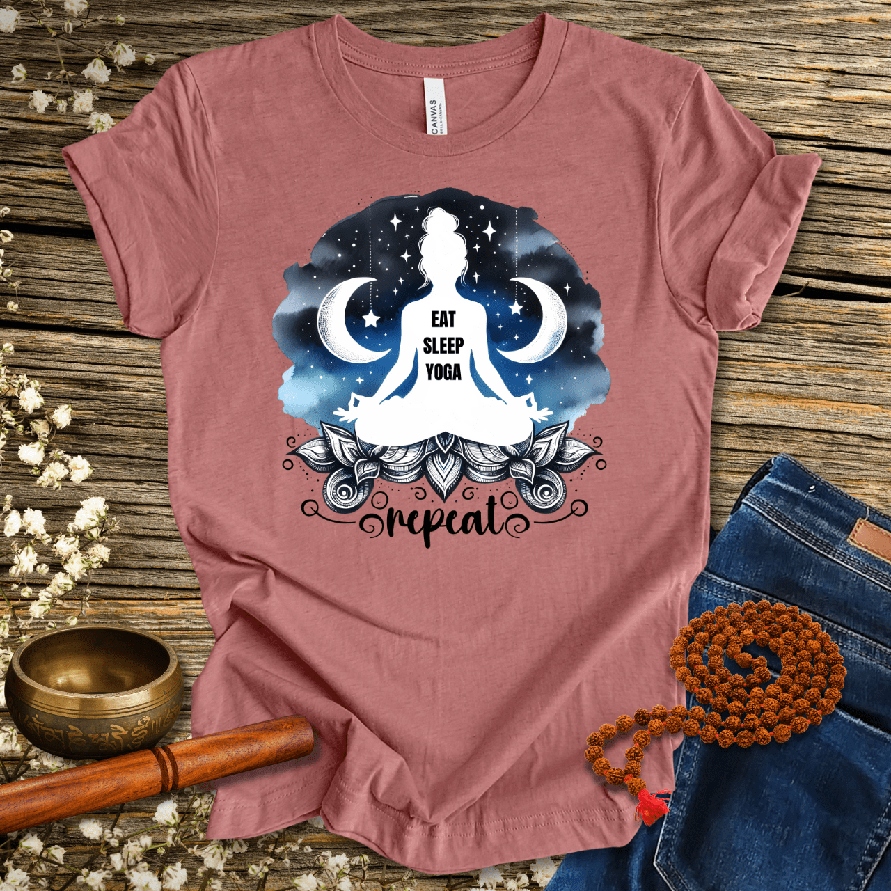 Eat Sleep Yoga Repeat - Unisex T-Shirt
