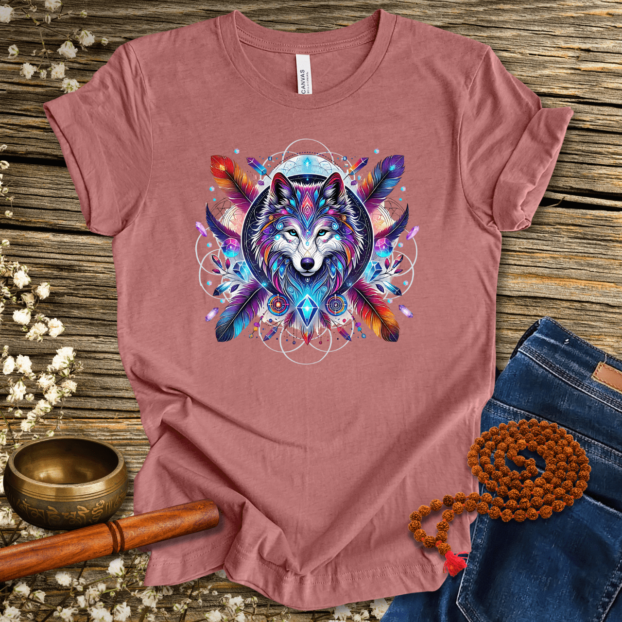 Galactic Wolf Spirit Animal - Unisex T-Shirt