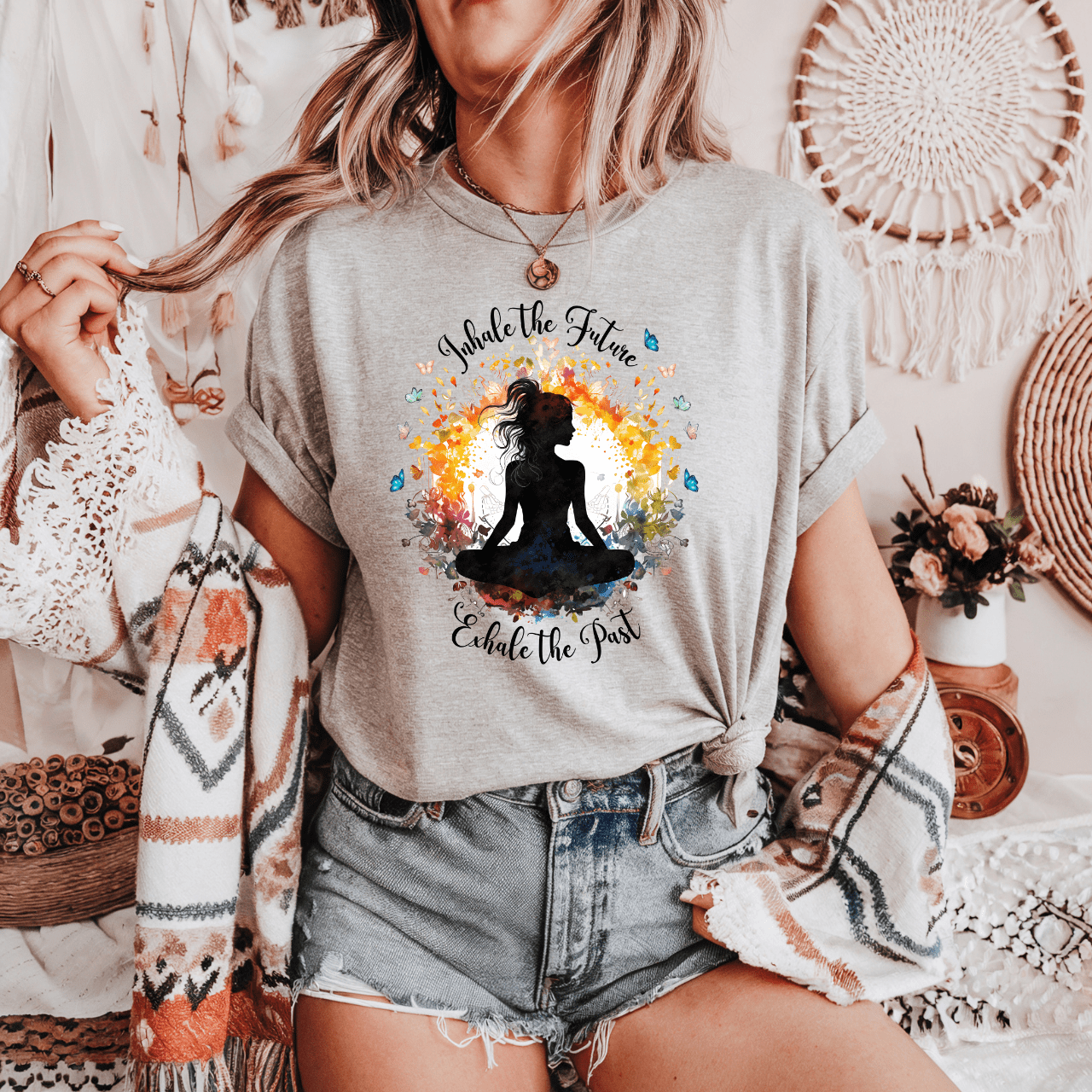 Exhale the past, Inhale the future - Unisex T-Shirt