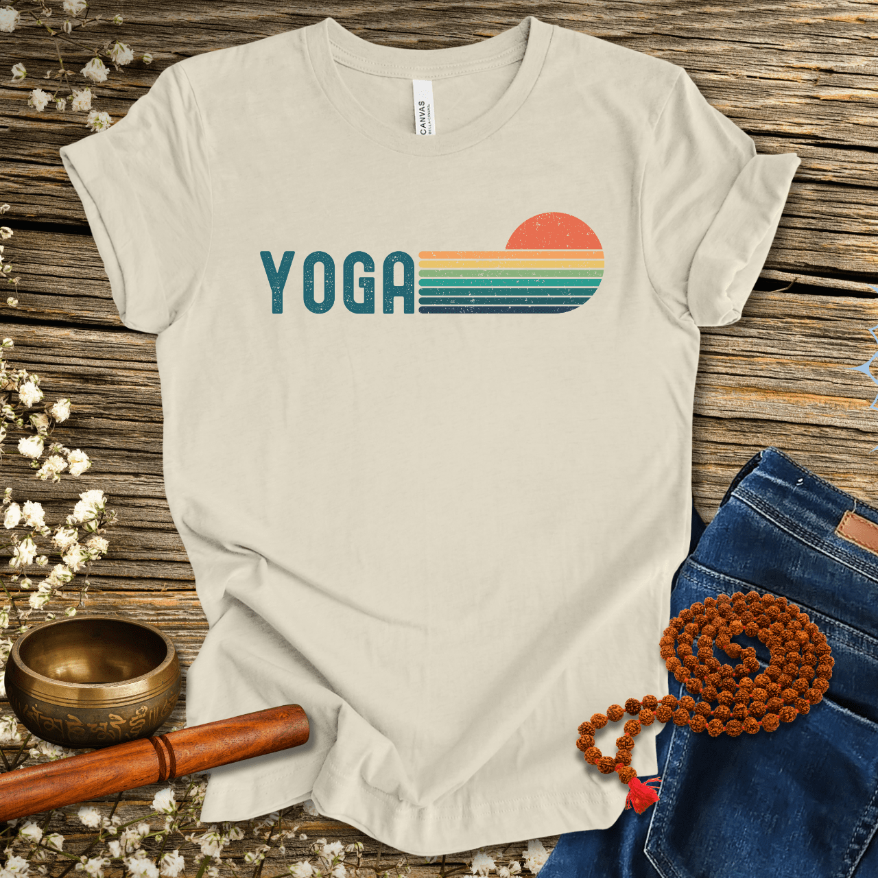 Unisex Yoga-Shirt with Retro Design