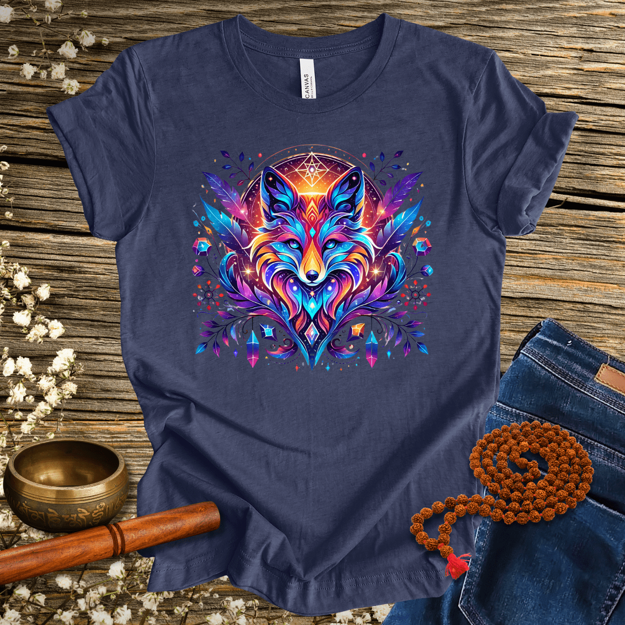 Cosmic Fox Spirit Animal - Unisex T-Shirt