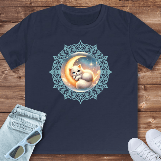New Moon Cat - Kids T-Shirt