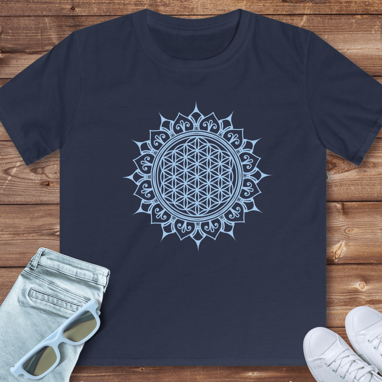 Flower of Life Mandala - Kids T-Shirt