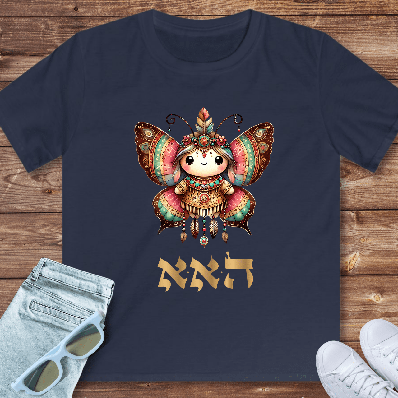 72 Names of God for Kids No. 26: Restoring harmony out of chaos - HEY ALEPH ALEPH- Kids T-Shirt