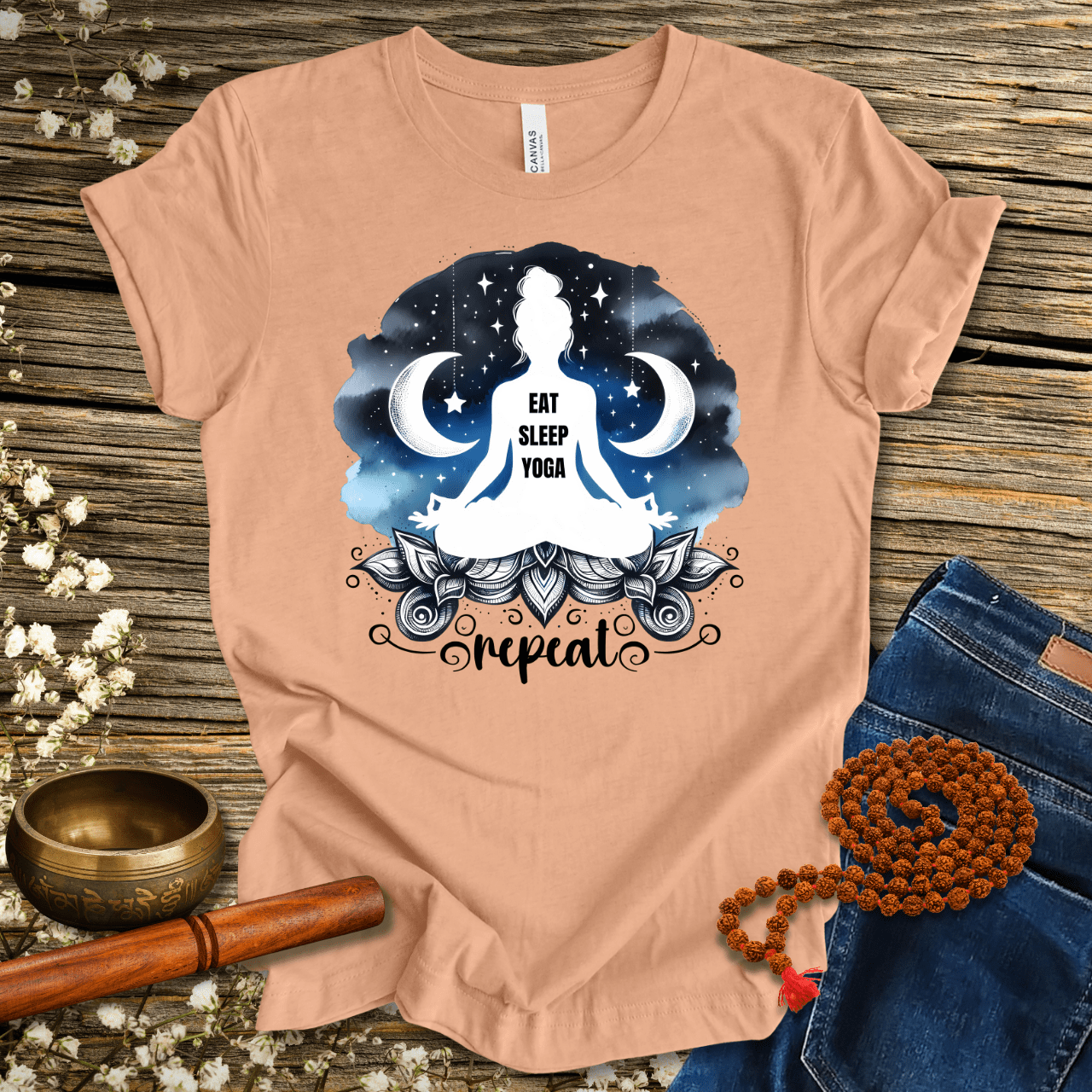 Eat Sleep Yoga Repeat - Unisex T-Shirt