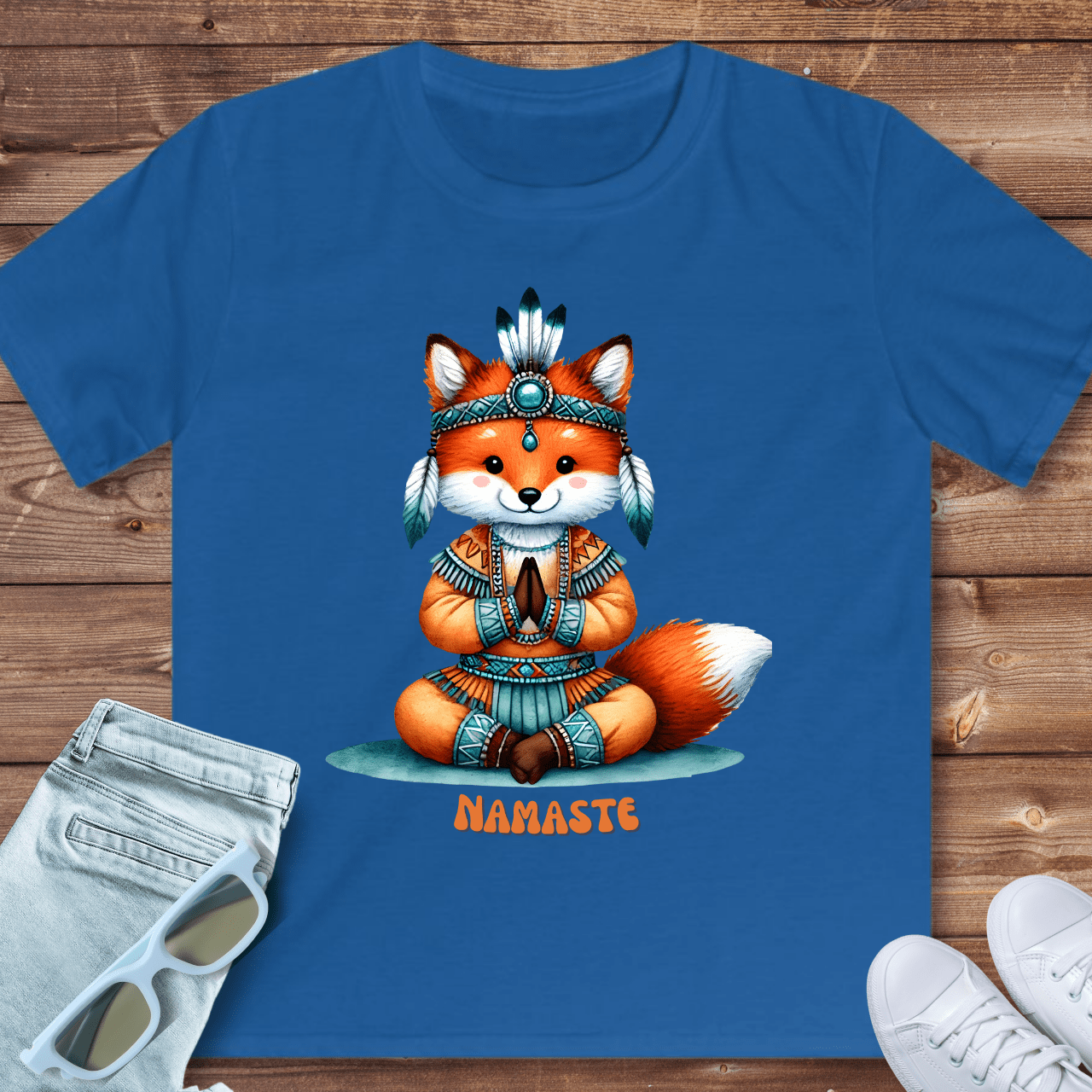 Cute Fox Shaman - Kids T-Shirt