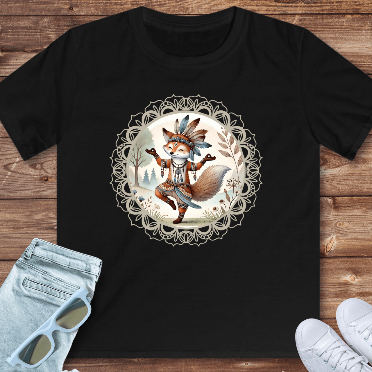Dancing Fox - Kids T-Shirt – Munay Alchemist
