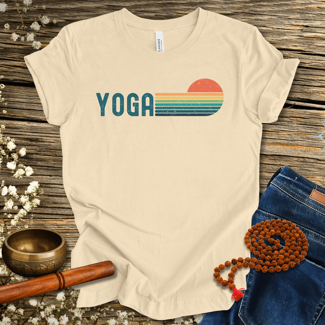 Unisex Yoga-Shirt with Retro Design