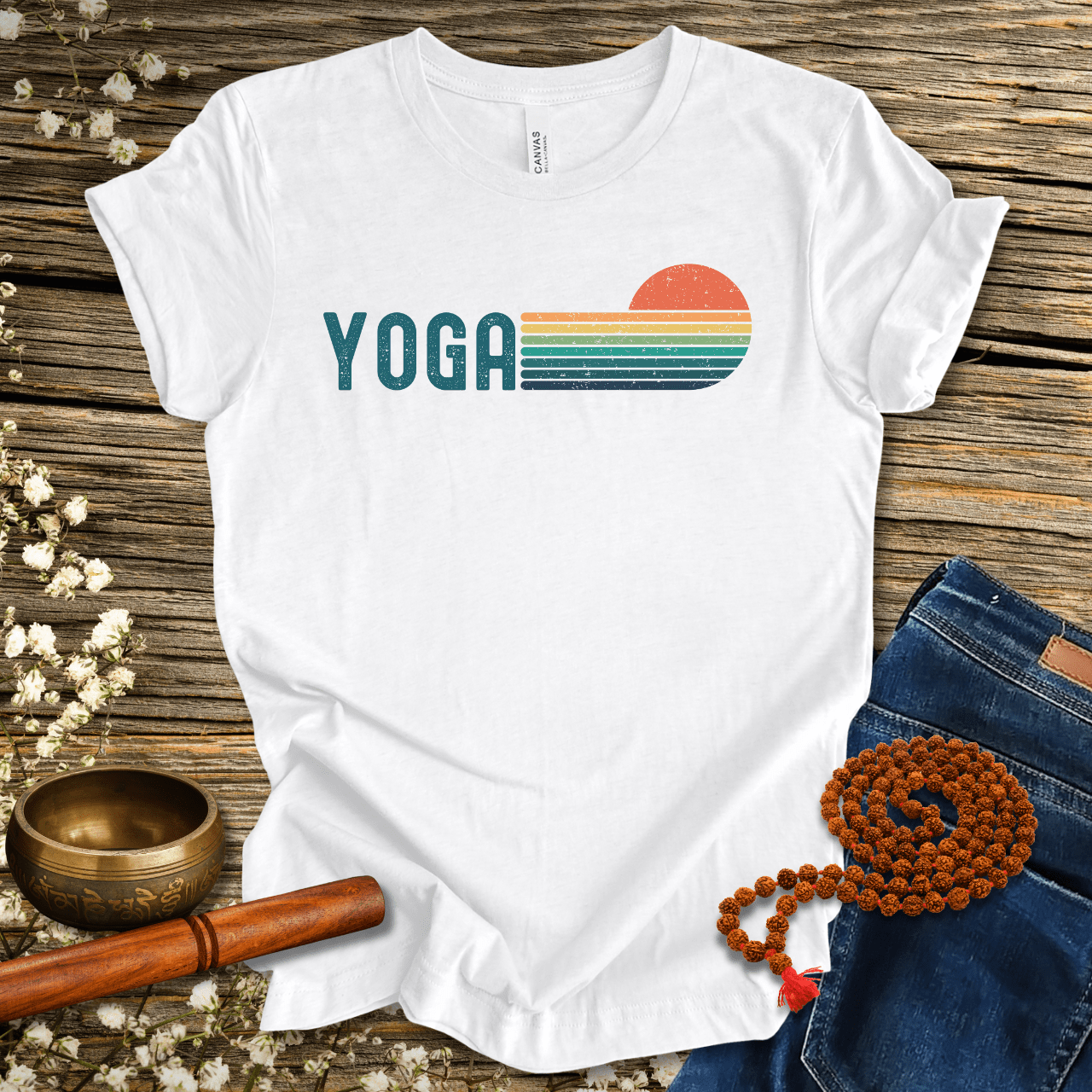 Unisex Yoga-Shirt with Retro Design