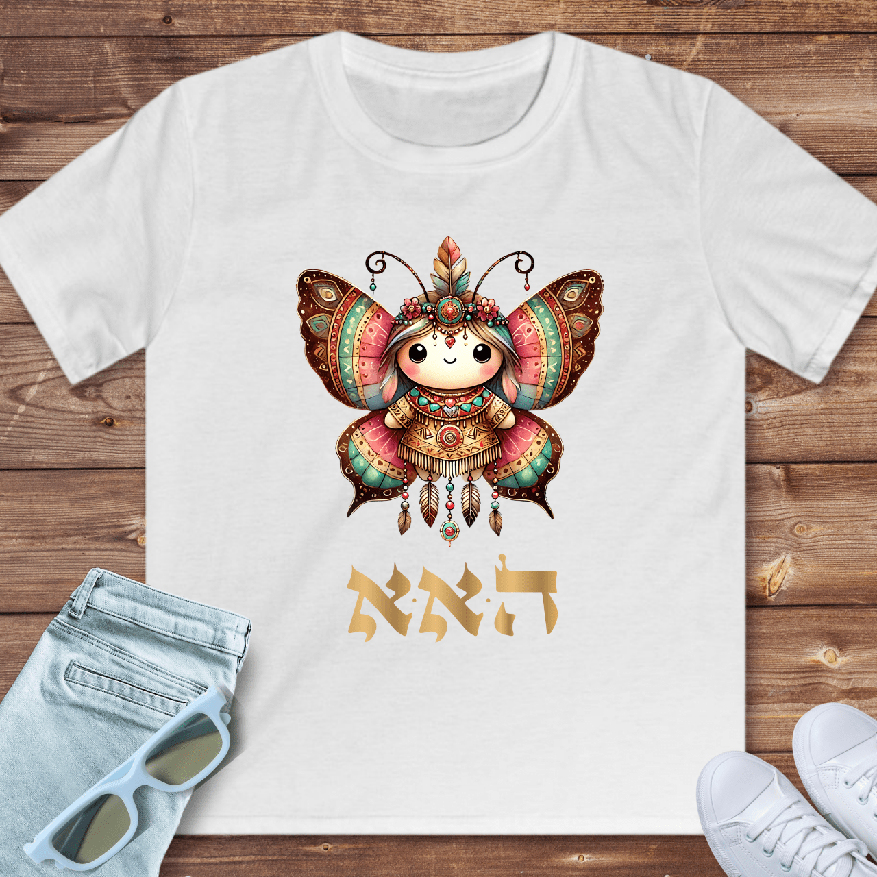 72 Names of God for Kids No. 26: Restoring harmony out of chaos - HEY ALEPH ALEPH- Kids T-Shirt