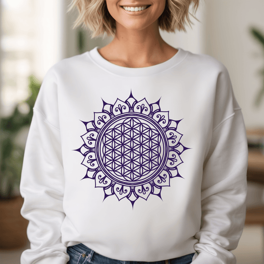 Blume des Lebens Mandala - Unisex Sweatshirt