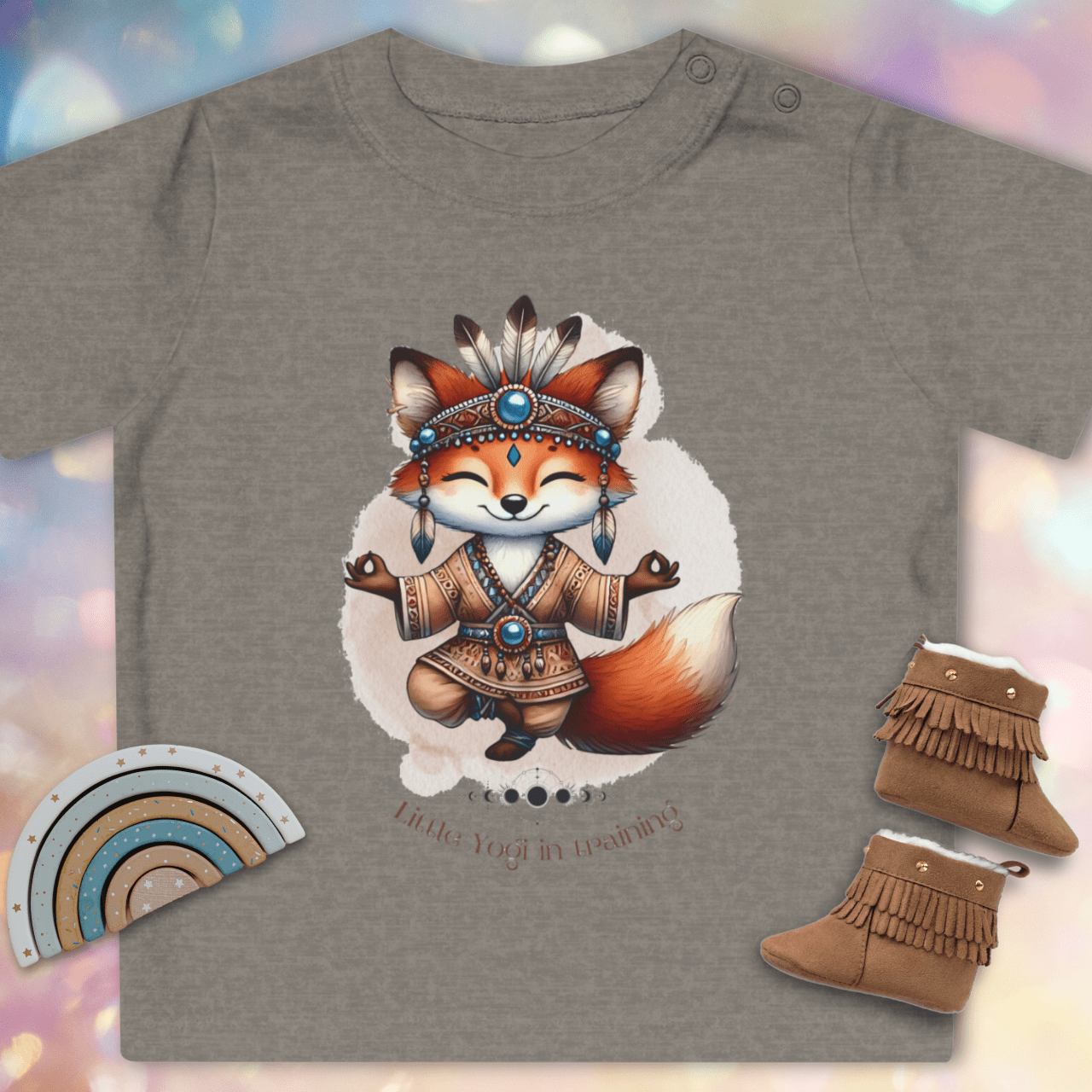 Kleiner Yogi in Ausbildung - Baby Bio T-Shirt