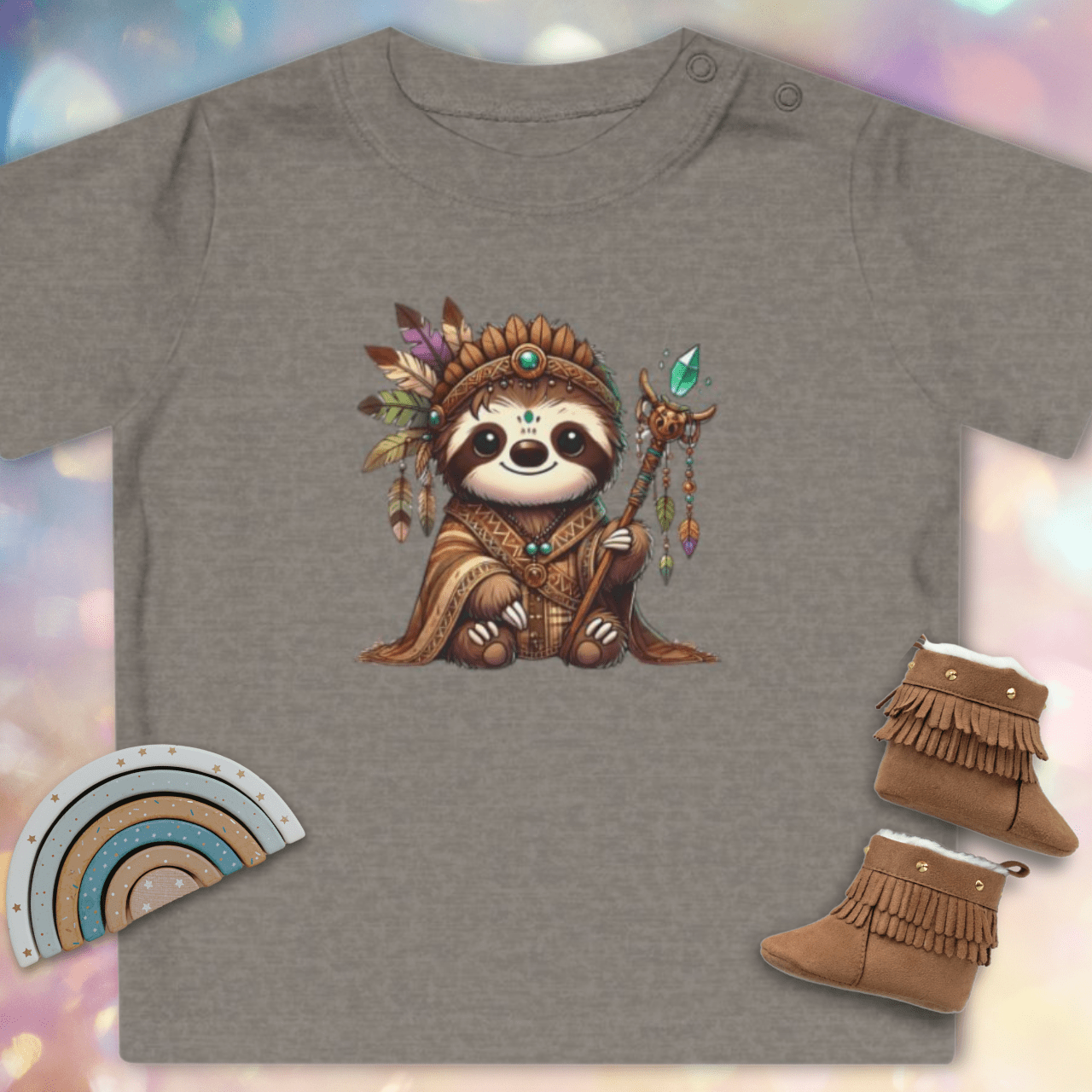 Little Spirit Faultier - Baby Bio T-Shirt