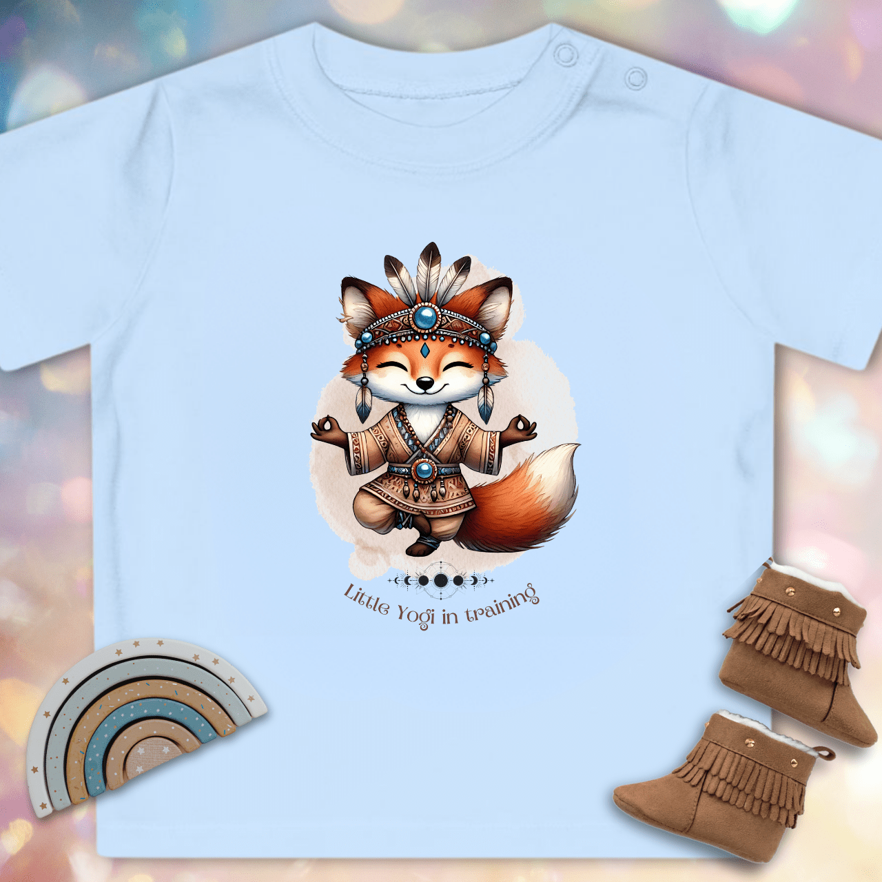 Kleiner Yogi in Ausbildung - Baby Bio T-Shirt