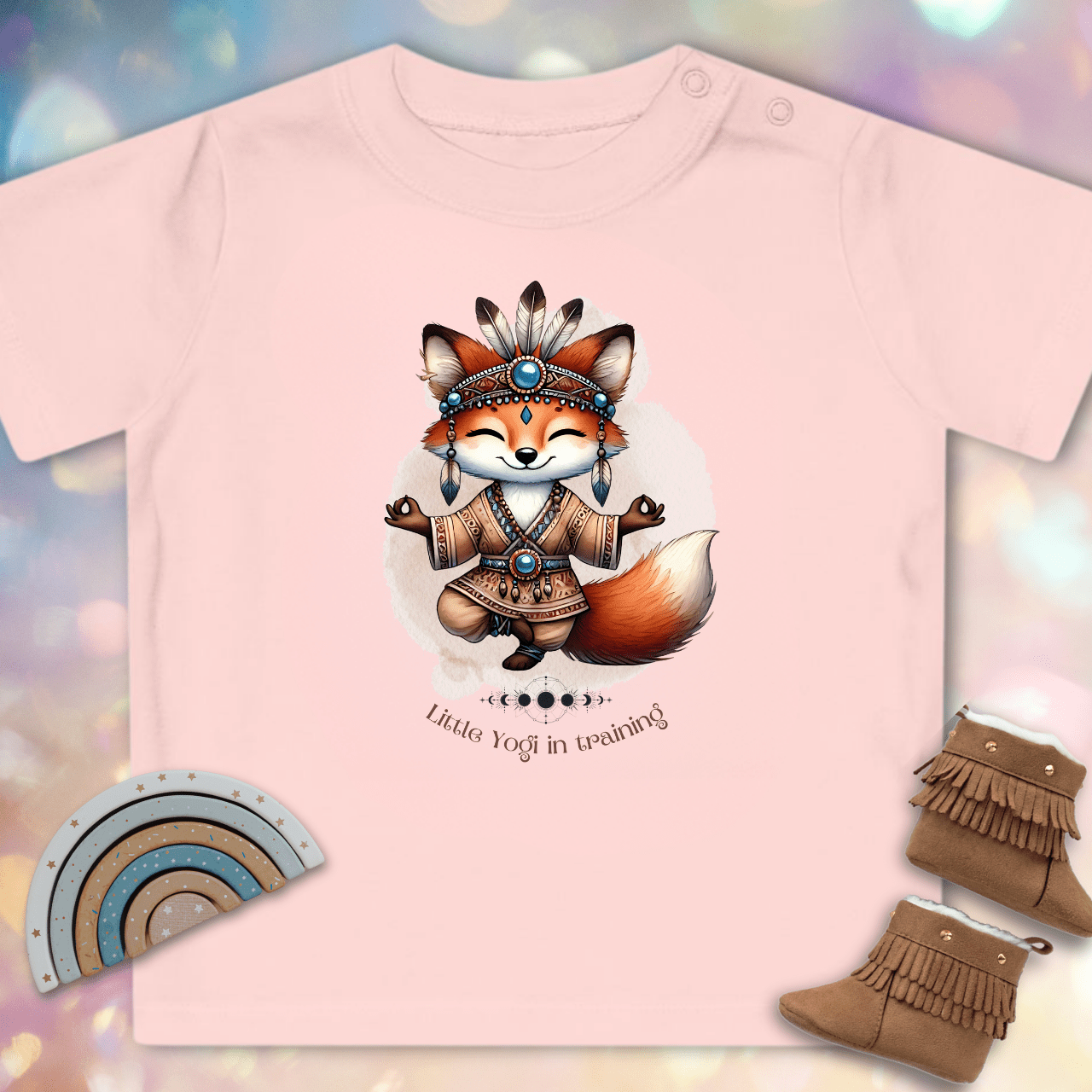Kleiner Yogi in Ausbildung - Baby Bio T-Shirt