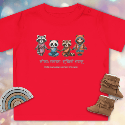 Lokāḥ Samastāḥ Sukhino Bhavantu – Bio-Baby-T-Shirt