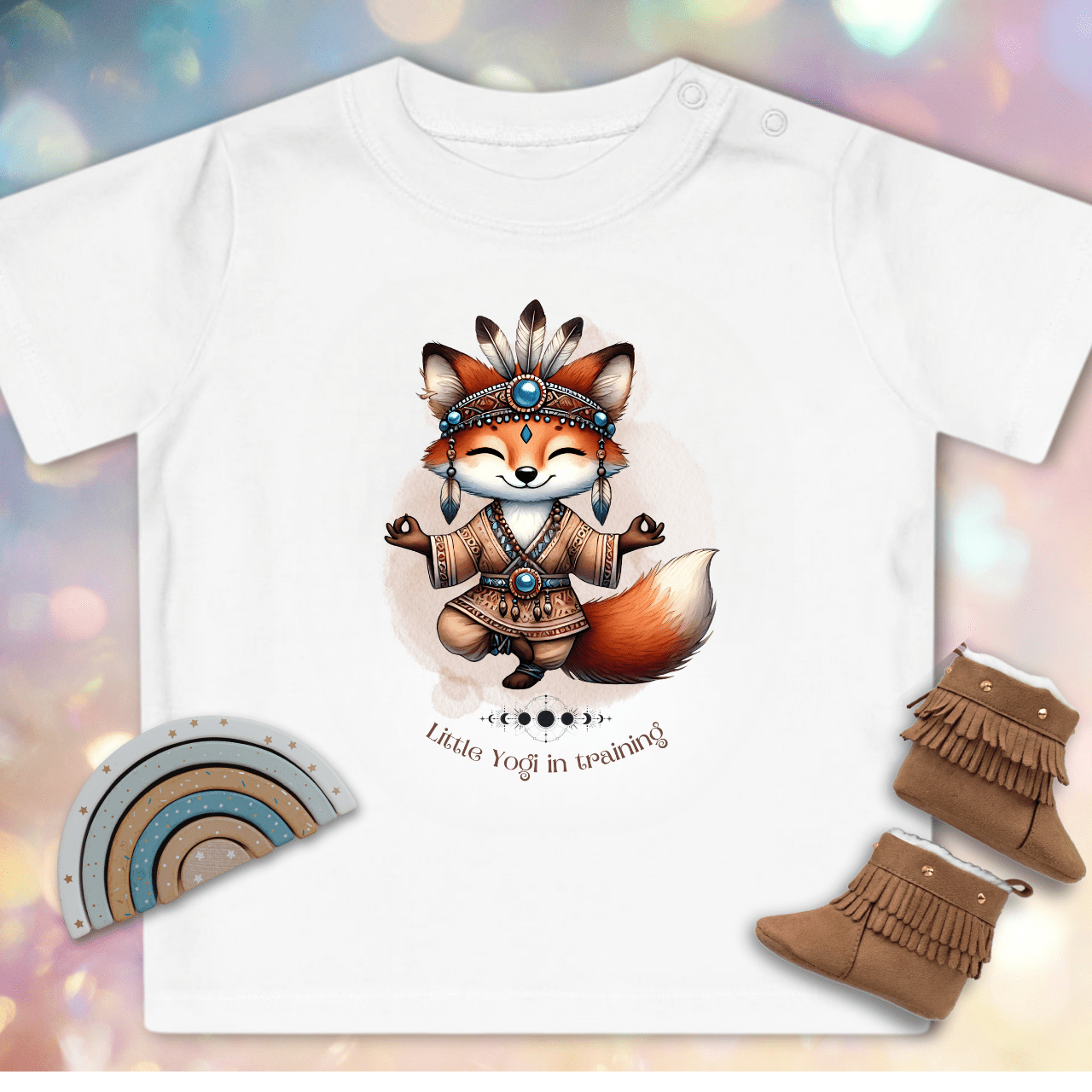 Kleiner Yogi in Ausbildung - Baby Bio T-Shirt